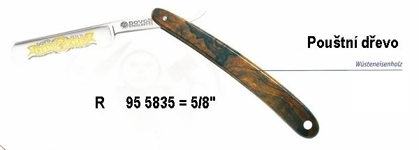 Britva DOVO Solingen 95 5835 R - púštne drevo 1
