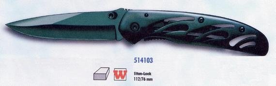 Vreckový lovecký nôž Titan Lock FES Solingen 1