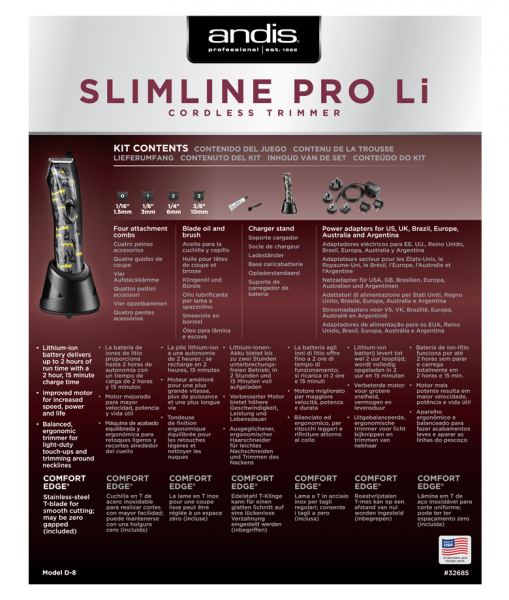 Andis Slimline Pro Li T-Klingenschere 4