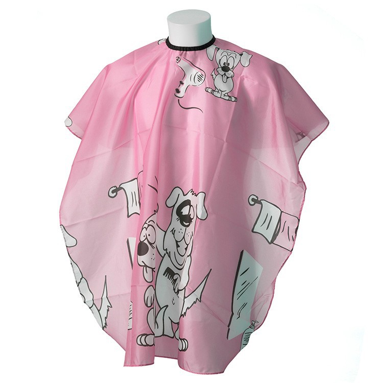 Kadeřnická pláštěnka "Doggy Pink"