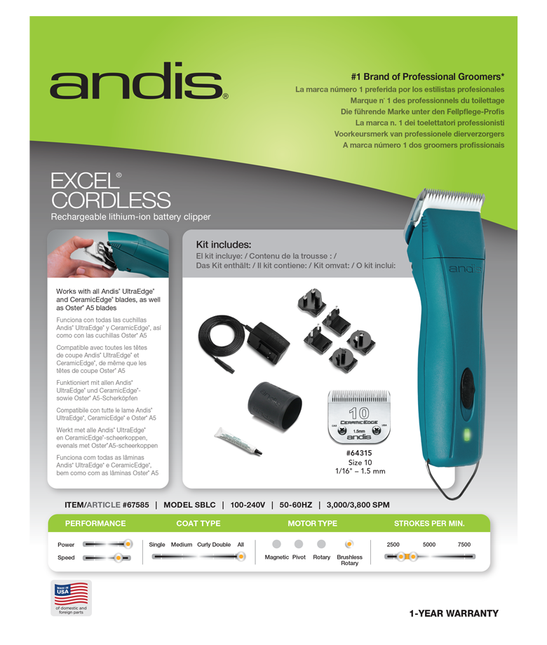 Andis Excel Cordless  4